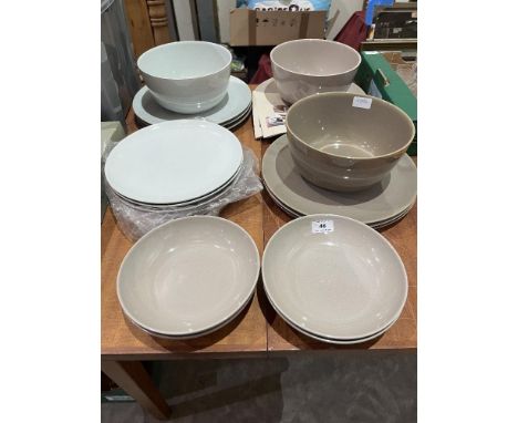 A collection of Denby ceramics, Light and Shade pattern