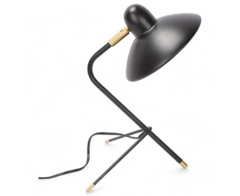 Di Classe, an Arles mid-century style desk lamp by Domei Endo with adjustable black shade, height 37cmGood condition 