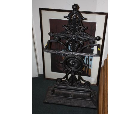 A CAST METAL STICK STAND