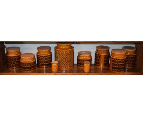 Hornsea Pottery - Quantity of Heirloom and Saffron pattern wares (one shelf)   Condition: 