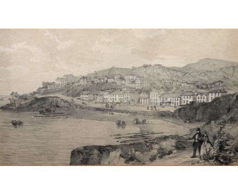 Late 19th Century monochrome lithograph - Clevedon Promenade after G. Rowe, framed and glazed   Condition: 