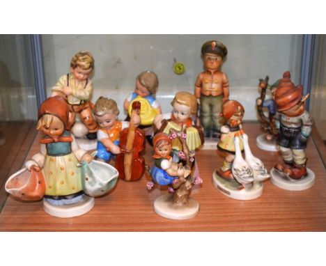 Collection of various Goebel Hummel figures and similar figures   Condition: 