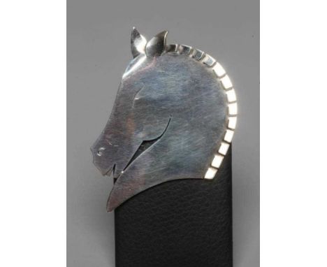 A GEORG JENSEN SILVER HORSE HEAD BROOCH designed by Arno Malinowski, stamped Sterling 90 (Est. plus 24% premium inc. VAT)Cond