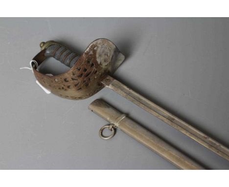 A BRITISH 1895 PATTERN OFFICER'S SWORD by Weyersberg, Kirschbaum &amp; Co., the 32 3/4" blade etched with crown over VR cyphe