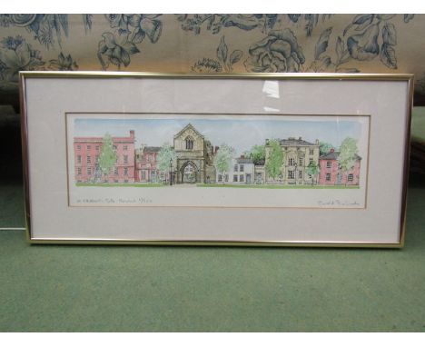 Gerald Richards limited edition pencil signed print "St Ethelbert's Gate"