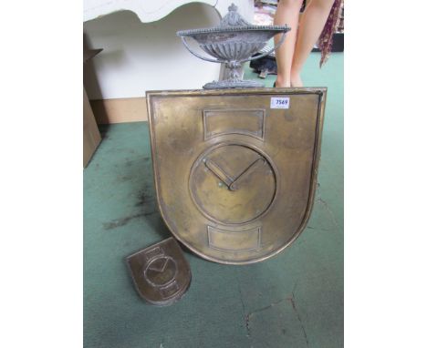 A 19th Century bronze horologists advertising sign, 61cm x 39cm, plus matching door piece