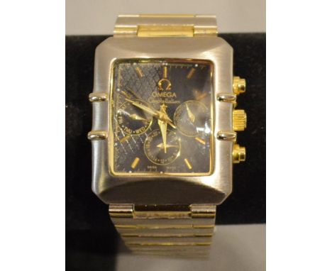 An Omega Constellation Automatic Chronometer Quadra Bi-Metal Gentleman's Wrist Watch 