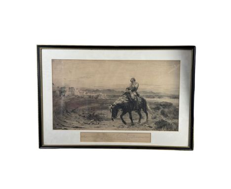 William Brydon - 19th-century print depicting William Brydon, a British army doctor who was the sole survivor of a 16,000-str
