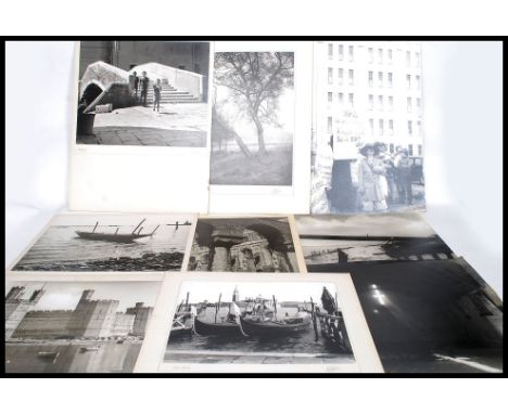 A large collection of large vintage and retro amateur landscape and  architectural  photograph studies dating from the 1960's