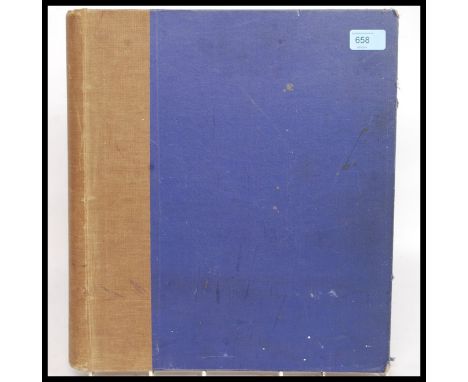 A stunning large ledger scrap book entitled for HANSLIP FLETCHER - Artist of the London Street. An extensive collection of ne