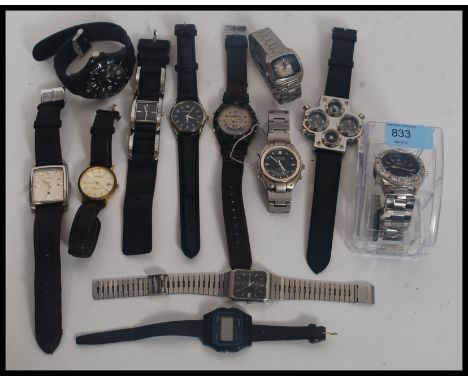 A collection of watches to include Accurist, Geneva, Sekonda, Timex, Slazenger, Casio & Fossil etc