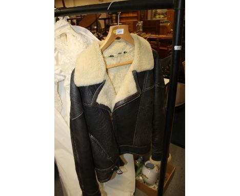 A VINTAGE LEATHER FLIGHT JACKET
