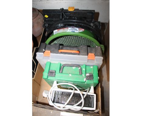 A TILE CUTTER AND FIRST AID ITEMS ETC
