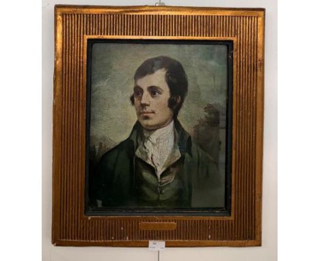 A Robert Burns portrait print, 40 x 32 cm