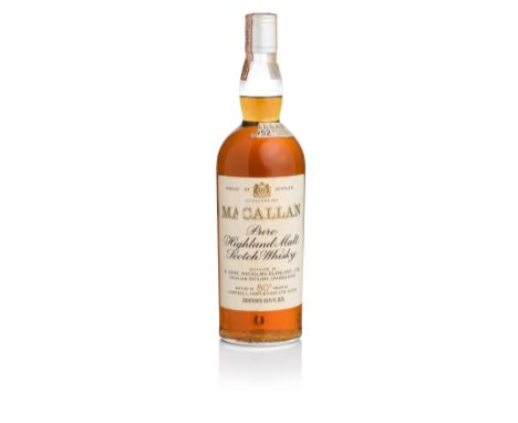  The Macallan-1952Distilled by R Kemp, Macallan-Glenlivet Ltd., The Macallan Distillery.Bottled by Campbell, Hope &amp; King 