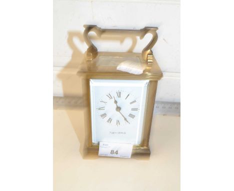 Small brass cased carriage clock by Mappin &amp; Webb 