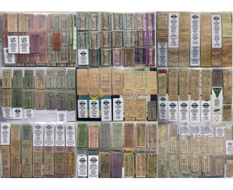 Loose-leaf album of London Transport COUNTRY BUSES & GREEN LINE COACHES TICKETS etc (est 1,200+) presented in historical arch