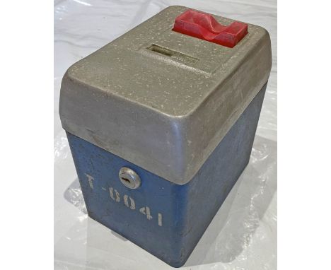 London Transport MULTI-RIDE TICKET CANCELLER, serial no T 0041, manufactured by Ticket Equipment Ltd. Likely to date from the