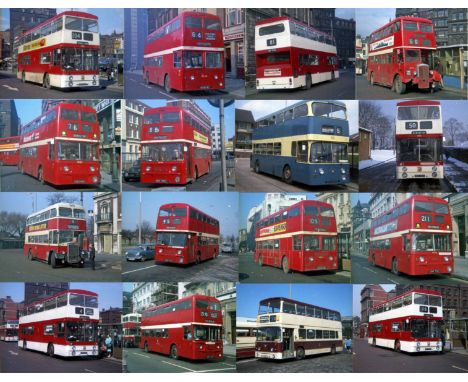 Very large quantity (180+) of original, colour BUS NEGATIVES (copyright included) of Greater Manchester and SELNEC buses take
