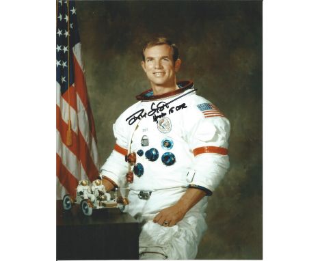 Apollo 15 Moonwalker Dave Scott signed 10 x 8 inch NASA Astronaut White Space Suit portrait photo. Good condition. All autogr