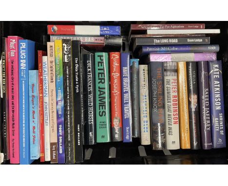 Collection of approximately 99 books (the first image all signed - 33). Also included are six Vintage Rock magazines, five Me