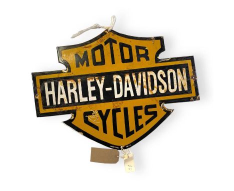 A Harley Davidson enamel sign. 61x47cm.