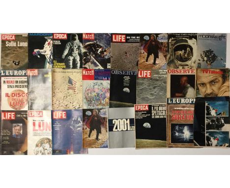 Space magazines mostly from around 1969 about the first moon landing. Also to include 2001 A Space Odyssey film book and Doct