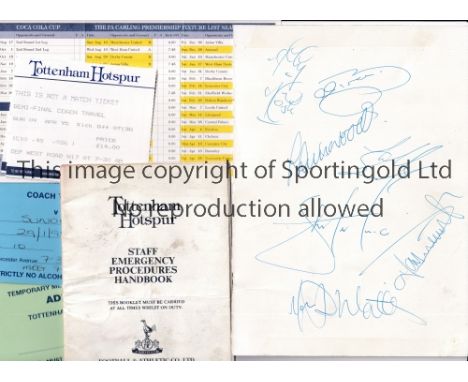 TOTTENHAM HOTSPUR      Miscellany of 18 items including Daily Herald July 22 1964 Front Cover headline Death of John White by