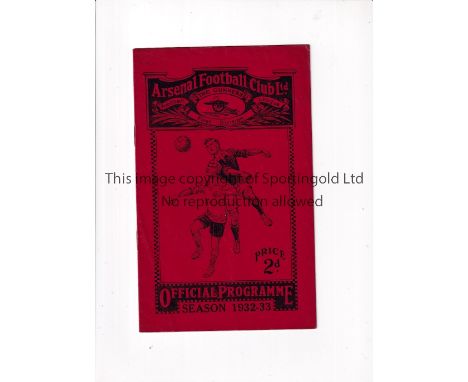 ARSENAL     Programme for the home London Combination match v QPR 11/3/1933, scores entered.     Generally good