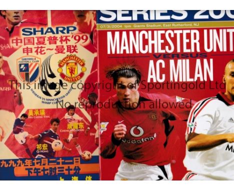 MANCHESTER UNITED   Twenty eight programmes for 1999 European Cup Final in Barcelona, 1999 Toyota Final in Japan, plus Europe