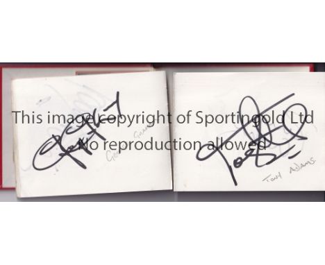 ARSENAL AUTOGRAPHS    A 1970/1 The Double autograph book including Jimmy Rimmer, Liam Brady, Pat Rice, Alan Ball, George Arms