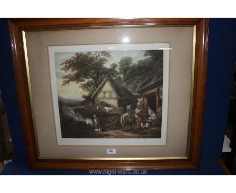 A signed Lithograph of Rural scene by A.S. Handford