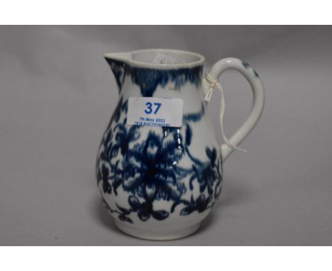 A 1st period Worcester sparrow beaked jug in the Mansfield pattern. In very fine condition.