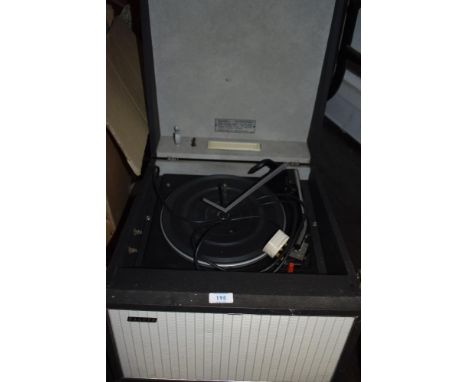 A vintage Hacker vinyl record player
