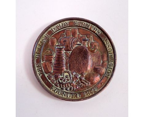A Victorian bronze agricultural medal - The Dairy Farmers Association awarded to John Smith for Double Gloster Cheese 1898, 4