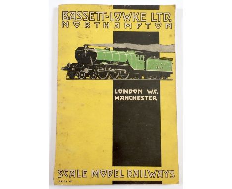 A 1934 Bassett-Lowke Ltd scale model railways catalogue 