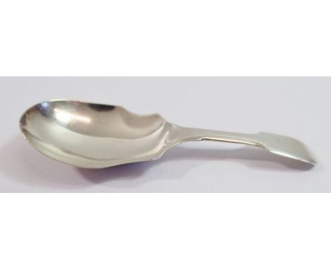A silver fiddle pattern caddy spoon, Exeter 1832 by William Woodman (of Bristol) 