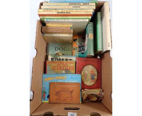 A box of various vintage children's books including Fairy Tales by Margaret Tarrant etc. 