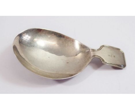 A silver caddy spoon, London 1801 by Elizabeth Morley 