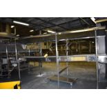 Motorized SS Frame Belt Conveyor, 20 ft. Length x 4 ft. Wide Belt, SS Leg Base, Includes SS Cover