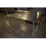 Boos Stainless Steel Table, 60 in. x 28 in., LOADING FEE $50