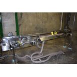 Stainless Steel Frame Conveyor, Approx. 27 ft. Length (Note - No Motor) K-50241, LOADING FEE $500