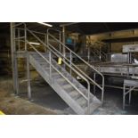 Cross-Over Catwalk/Platform, Approx. 36 ft. Length x 6 ft. Height, (5) Stairs to Platform