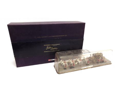 TWO ROYAL COMMEMORATIVE COLLECTABLES  comprising a Corgi No.CC09901, Queen Elizabeth II Golden Jubilee 2002 State Landau, min