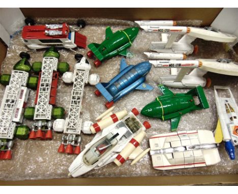 TWELVE DIECAST SPACE VEHICLES  by Dinky, Corgi and Matchbox, including Star Trek and Space 1999 models, variable condition, a