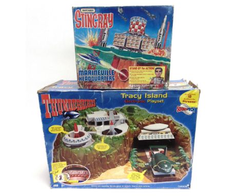 TWO GERRY ANDERSON COLLECTABLES  comprising a Carlton Thunderbirds Tracy Island Electronic Playset, boxed; and a Matchbox Sti