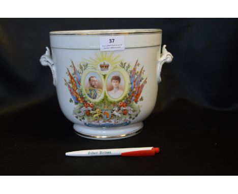 Royal Minton King George &amp; Queen Mary Coronation Planter 1911
