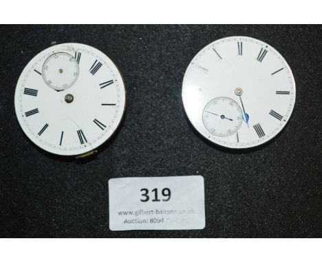 Two Hull Maker Pocket Watch Mechanisms - Curtis of Hull &amp; Frank Howe