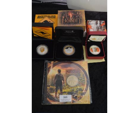 Hobbit Silver New Zealand Dollar, Australian &amp; New Zealand Coins etc