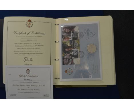 Royal Wedding First Day Proof Coin &amp; Covers Year 2011